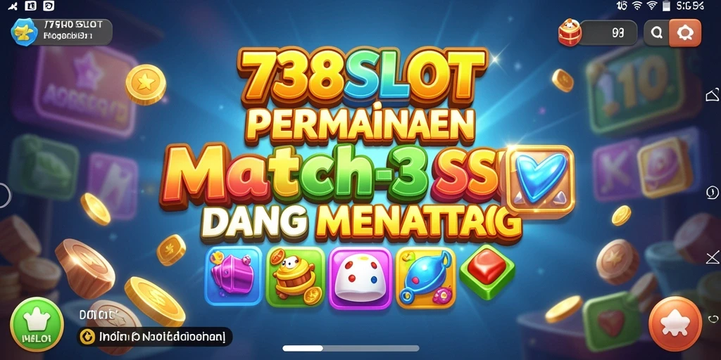 Tampilan gameplay 738SLOT yang penuh warna dan menarik.