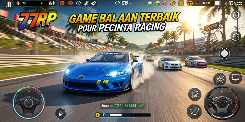 Gameplay seru 77RP dengan grafik yang menarik dan kendaraan beragam.