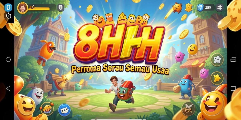 Screenshot gameplay 8HHH yang menampilkan aksi seru dan tantangan level arcade.