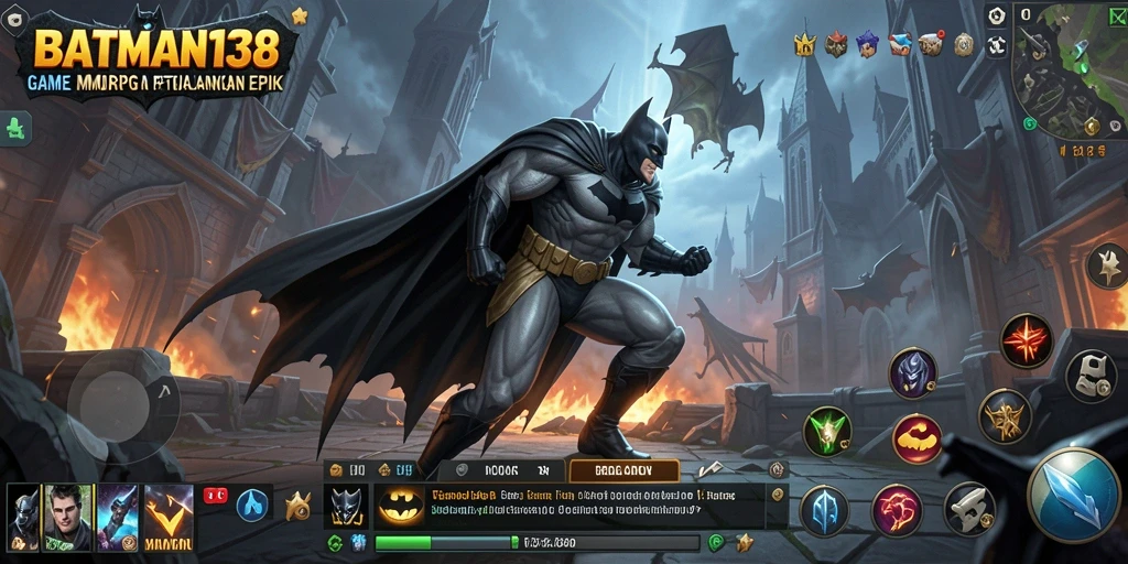 Screenshot utama BATMAN138 menampilkan aksi seru dalam dunia MMORPG.