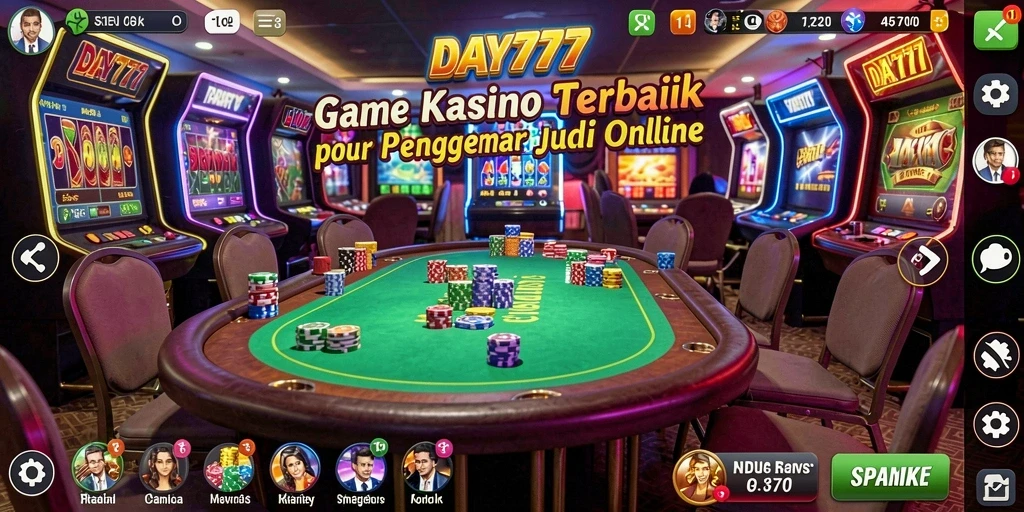 Tampilan gameplay menarik dari aplikasi Kasino DAY777.