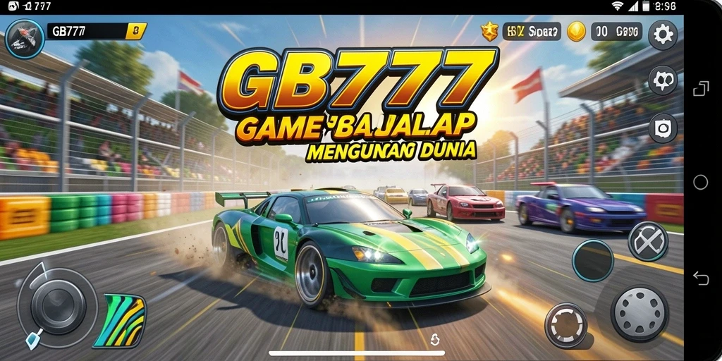 Tampilan gameplay balap intens dan seru di GB777.