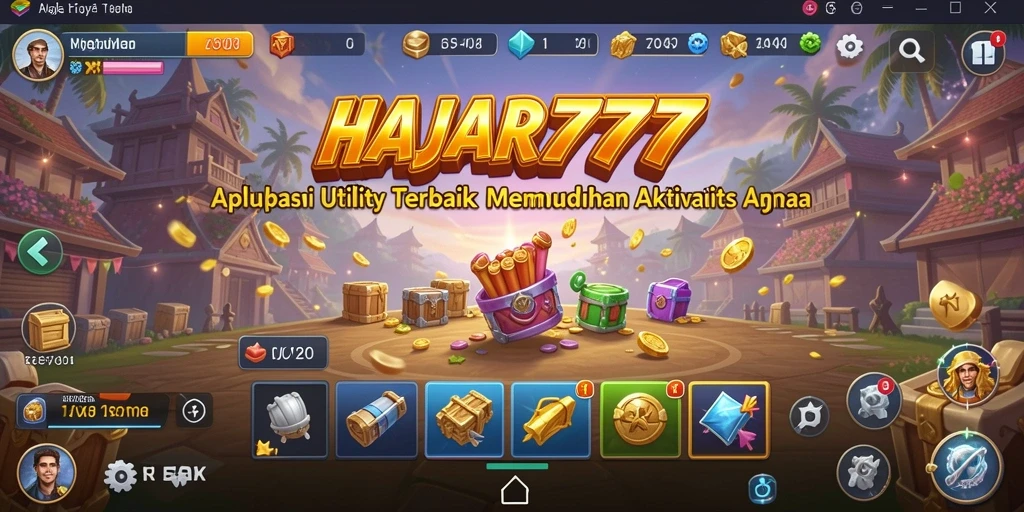 Tampilan antarmuka HAJAR777 yang modern dan intuitif.