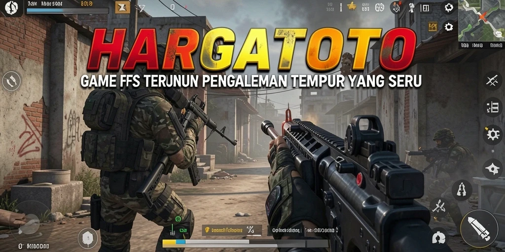 Screenshot gameplay HARGATOTO menampilkan aksi tembak-menembak yang mendebarkan.