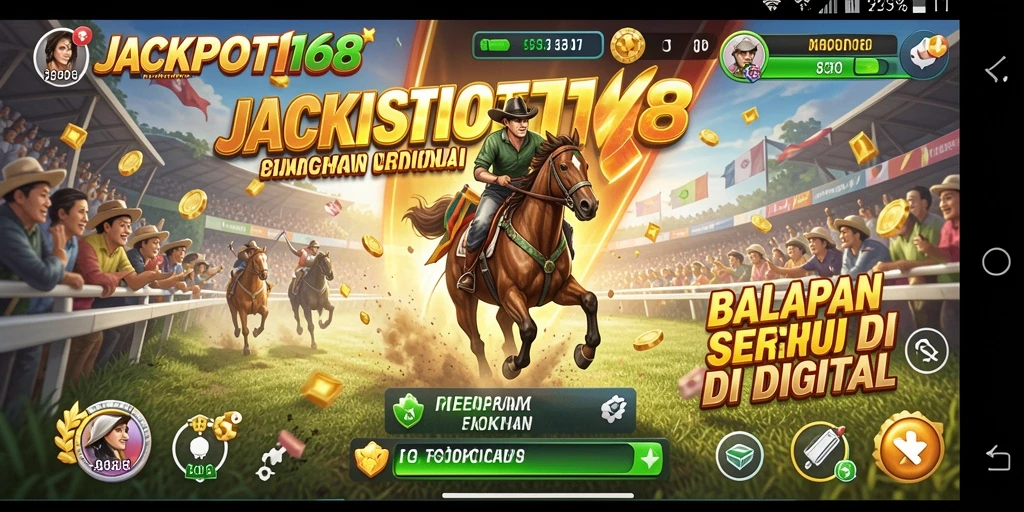 Tampilan gameplay <strong>JACKPOT168</strong> yang menegangkan dengan aksi balapan yang mendebarkan.