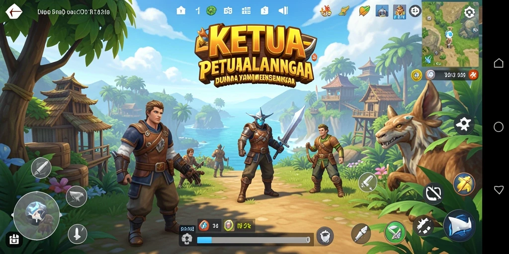 Tampilan gameplay seru dari KETUA di dunia terbuka.