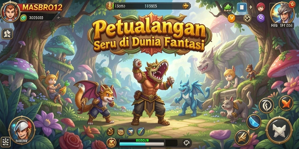 Gameplay seru dari MASBRO12 yang penuh petualangan.