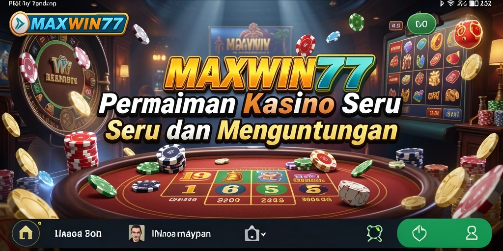 Gameplay seru dan menarik dari MAXWIN77, menampilkan momen mendebarkan dalam kasino.