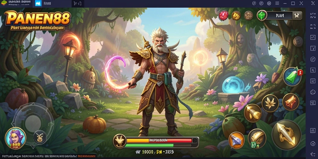 Screenshot utama PANEN88 menunjukkan aksi seru dalam petualangan.