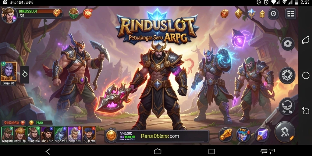 Tampilan gameplay RINDUSLOT yang menegangkan dan mendebarkan di dunia ARPG.