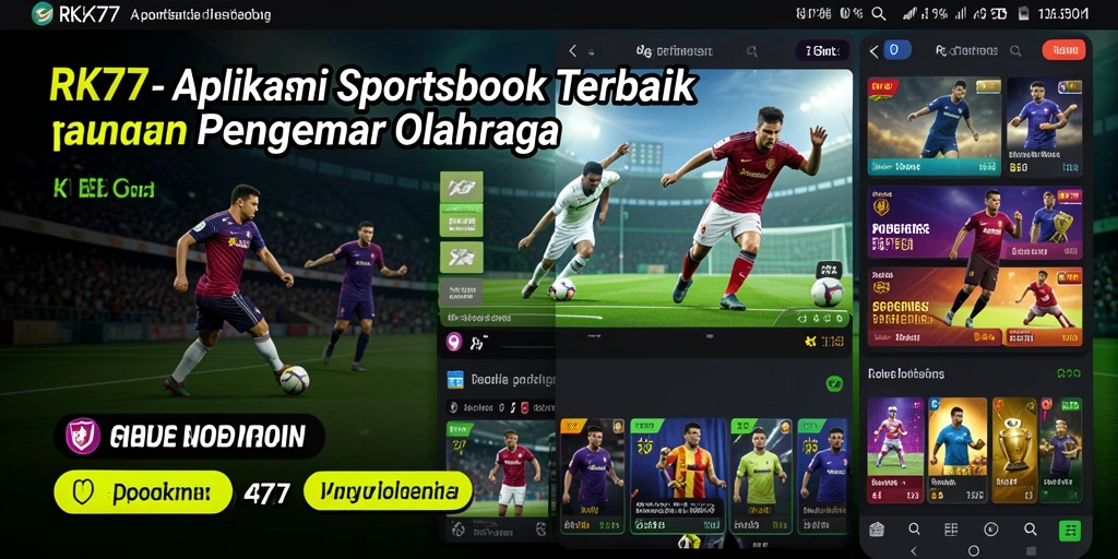 Tampilan permainan Sportsbook RK77 dengan taruhan langsung.