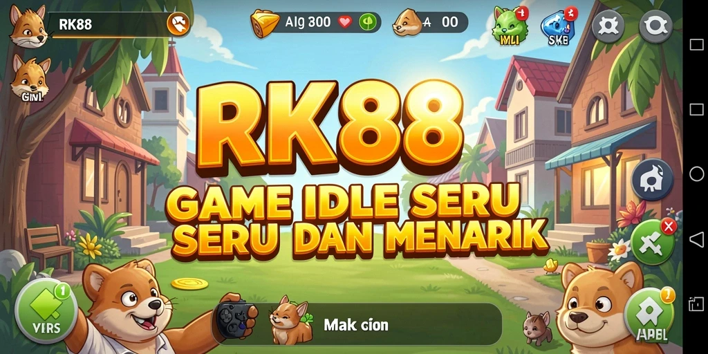 Screenshot gameplay RK88 menampilkan suasana santai dan menarik dari game Idle.