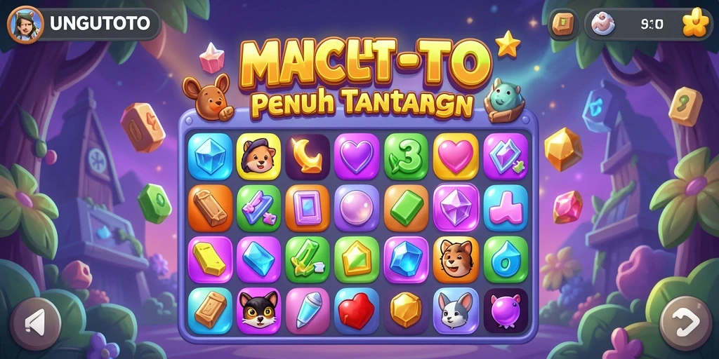 Tampilan menarik dari gameplay UNGUTOTO yang penuh warna.