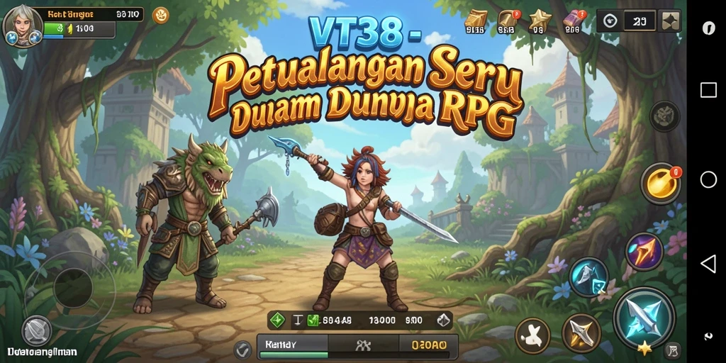 Screenshot gameplay VT38 yang menunjukkan aksi seru dalam RPG.